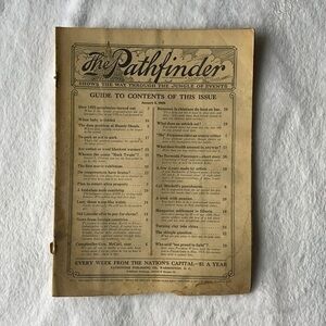 Vintage The Pathfinder Newspaper January 2 1926